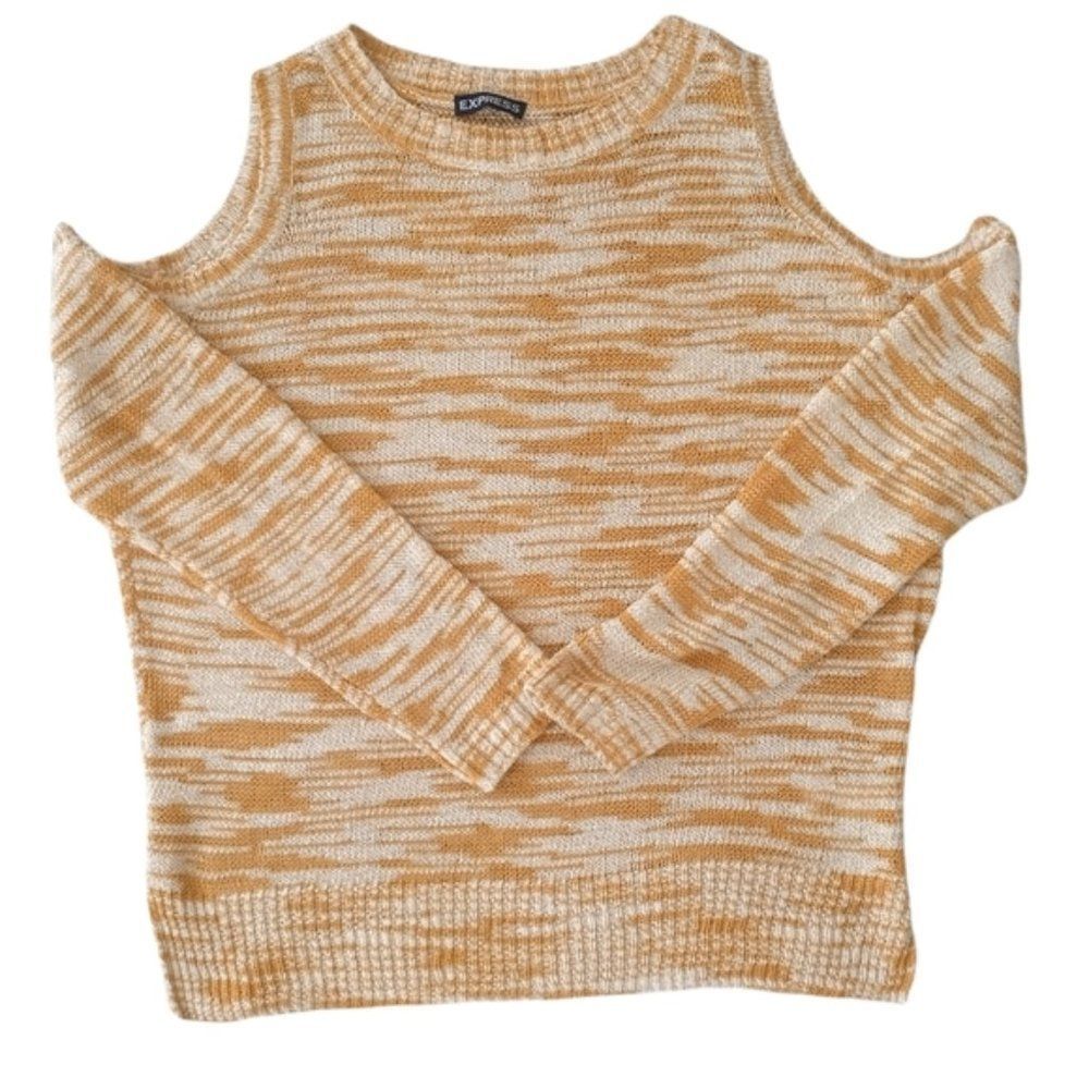 Express Cold Shoulder Lightweight Sweater